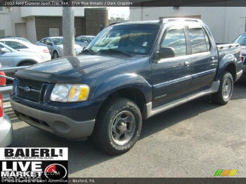 True Blue Metallic / Dark Graphite 2002 Ford Explorer Sport Trac 4x4