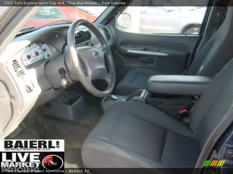 True Blue Metallic / Dark Graphite 2002 Ford Explorer Sport Trac 4x4