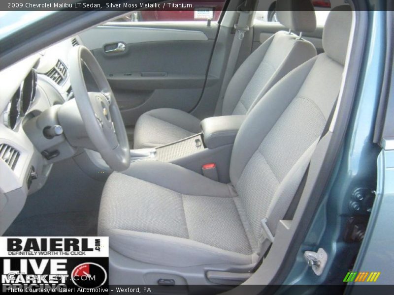 Silver Moss Metallic / Titanium 2009 Chevrolet Malibu LT Sedan