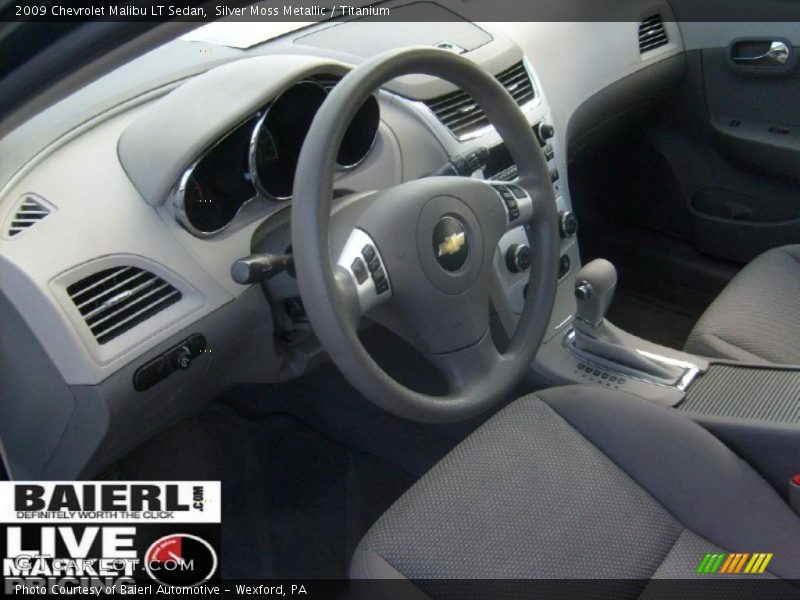 Silver Moss Metallic / Titanium 2009 Chevrolet Malibu LT Sedan