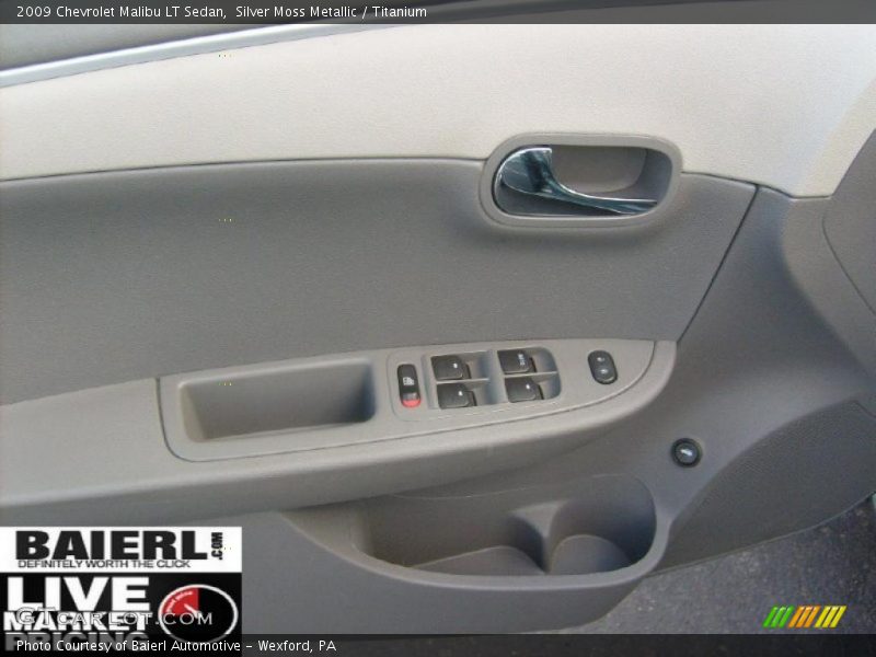 Silver Moss Metallic / Titanium 2009 Chevrolet Malibu LT Sedan