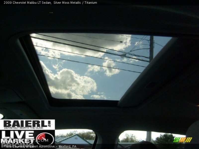 Silver Moss Metallic / Titanium 2009 Chevrolet Malibu LT Sedan