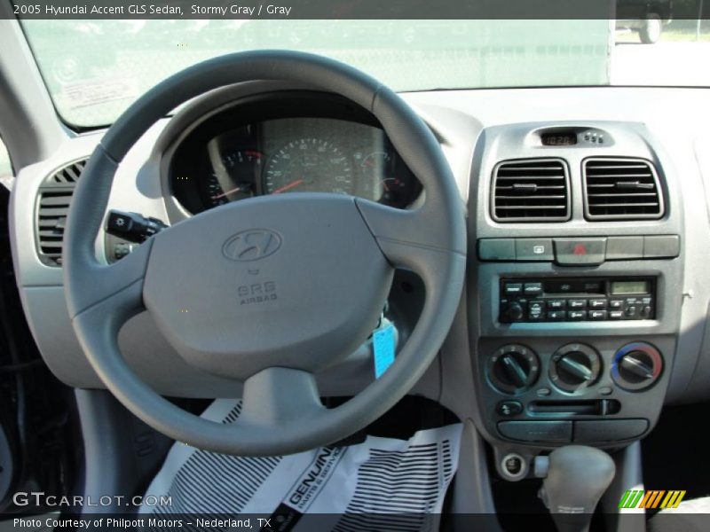 Stormy Gray / Gray 2005 Hyundai Accent GLS Sedan