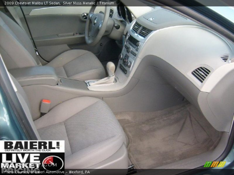 Silver Moss Metallic / Titanium 2009 Chevrolet Malibu LT Sedan