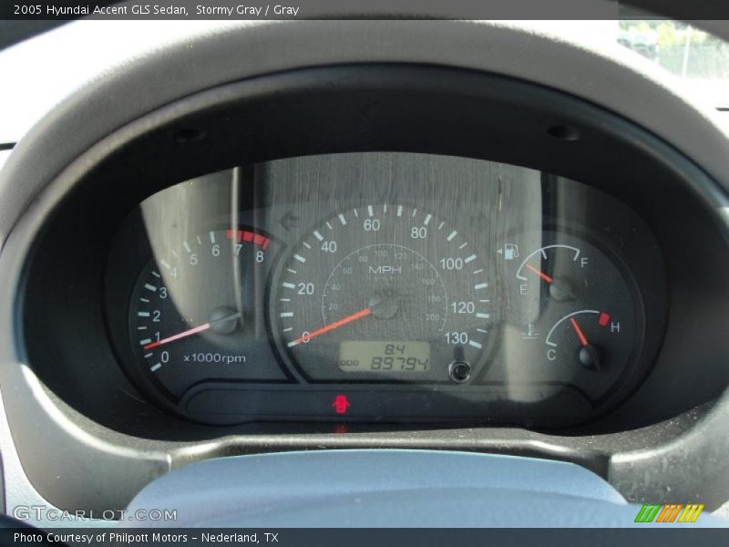 Stormy Gray / Gray 2005 Hyundai Accent GLS Sedan