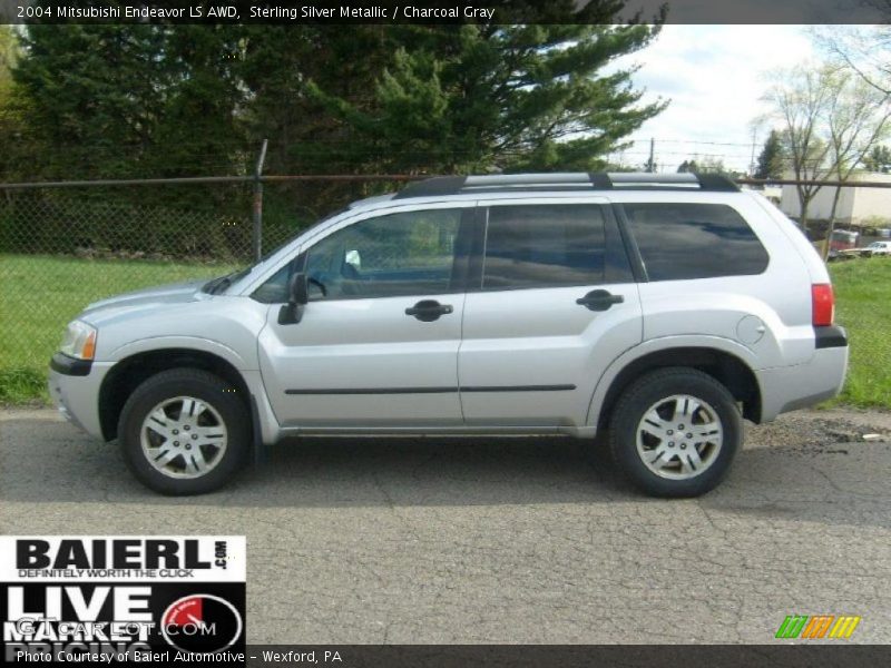 Sterling Silver Metallic / Charcoal Gray 2004 Mitsubishi Endeavor LS AWD