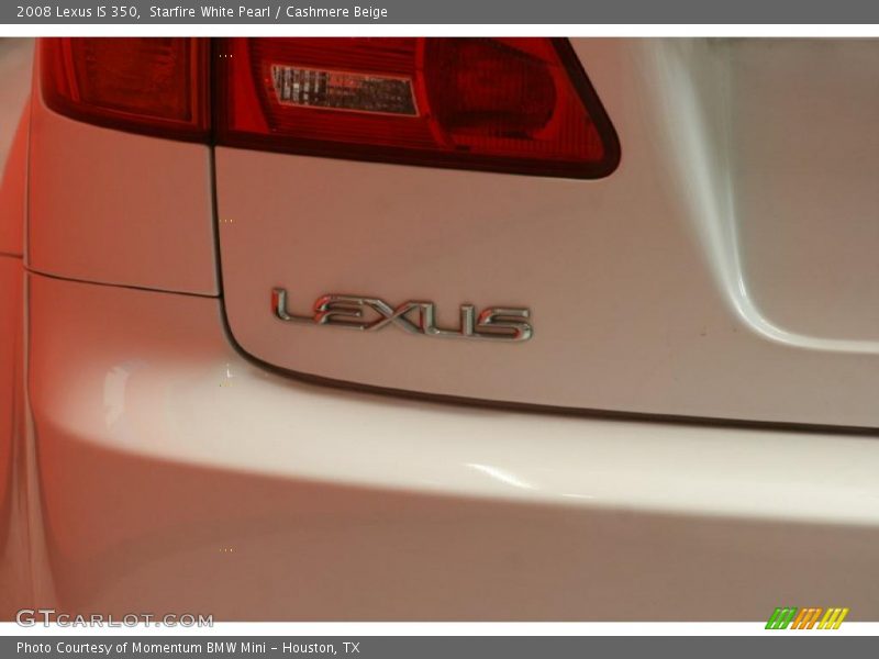Starfire White Pearl / Cashmere Beige 2008 Lexus IS 350