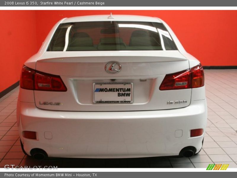 Starfire White Pearl / Cashmere Beige 2008 Lexus IS 350
