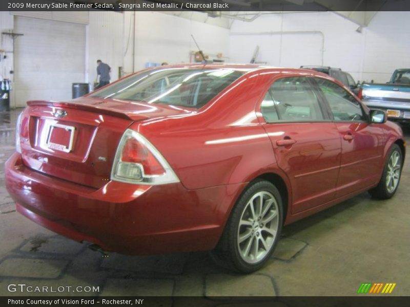 Sangria Red Metallic / Charcoal Black 2009 Mercury Sable Premier Sedan