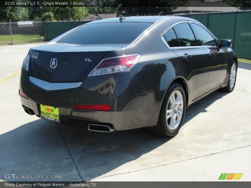 Grigio Metallic / Ebony 2010 Acura TL 3.5