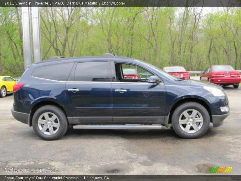 Dark Blue Metallic / Ebony/Ebony 2011 Chevrolet Traverse LT AWD
