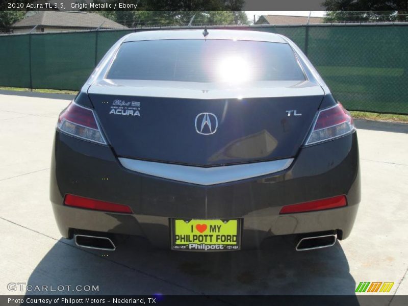 Grigio Metallic / Ebony 2010 Acura TL 3.5