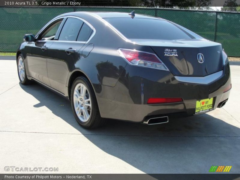 Grigio Metallic / Ebony 2010 Acura TL 3.5