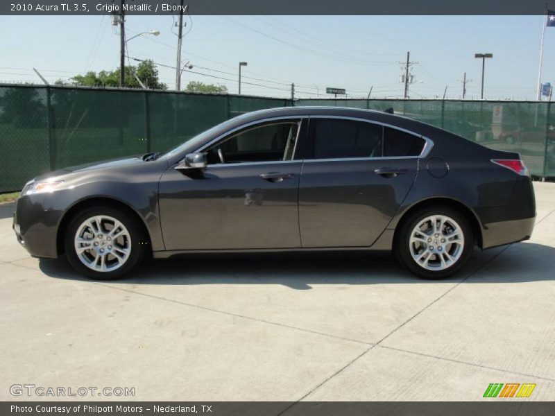 Grigio Metallic / Ebony 2010 Acura TL 3.5