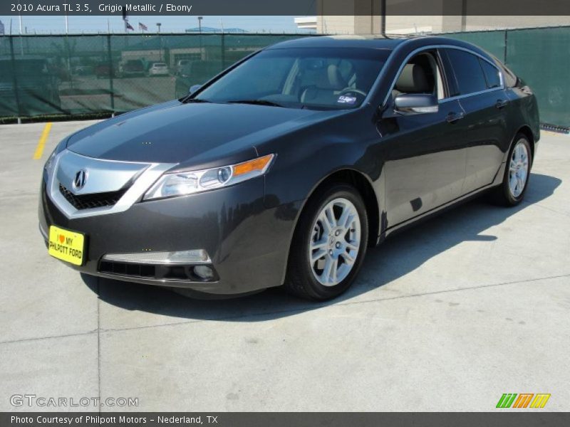 Grigio Metallic / Ebony 2010 Acura TL 3.5