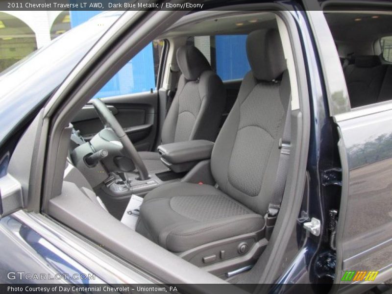 Dark Blue Metallic / Ebony/Ebony 2011 Chevrolet Traverse LT AWD