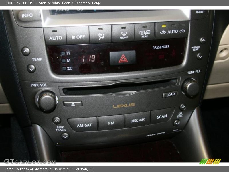 Starfire White Pearl / Cashmere Beige 2008 Lexus IS 350