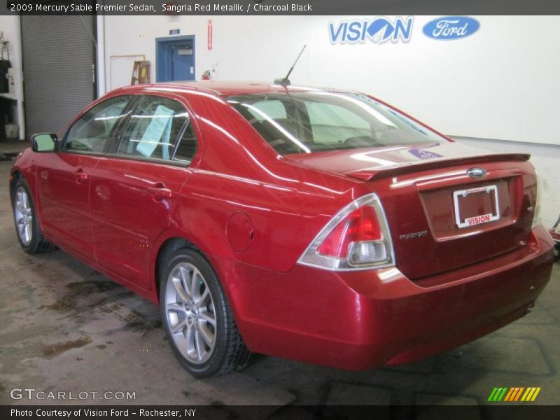Sangria Red Metallic / Charcoal Black 2009 Mercury Sable Premier Sedan