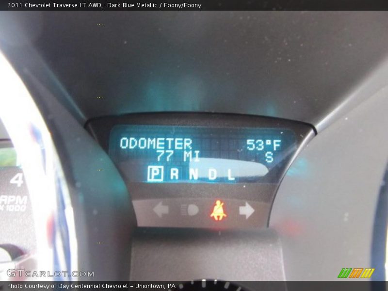 Dark Blue Metallic / Ebony/Ebony 2011 Chevrolet Traverse LT AWD