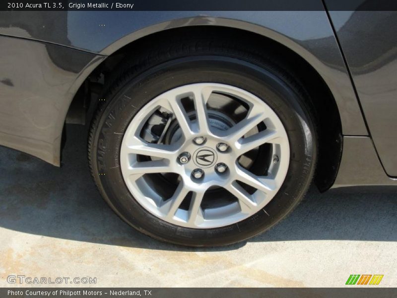 Grigio Metallic / Ebony 2010 Acura TL 3.5