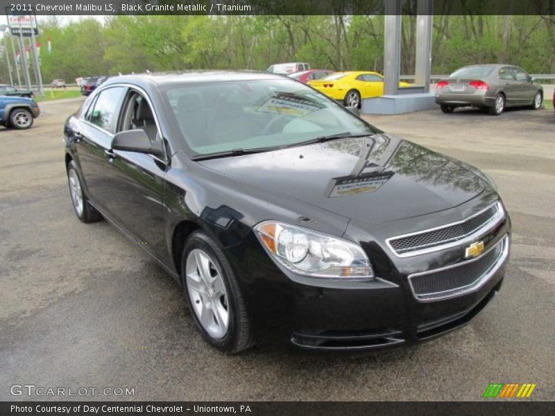Black Granite Metallic / Titanium 2011 Chevrolet Malibu LS