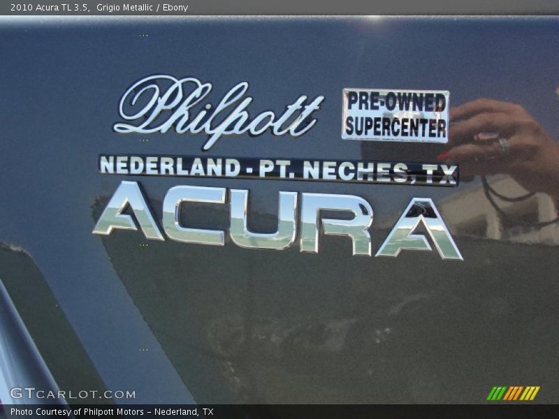 Grigio Metallic / Ebony 2010 Acura TL 3.5