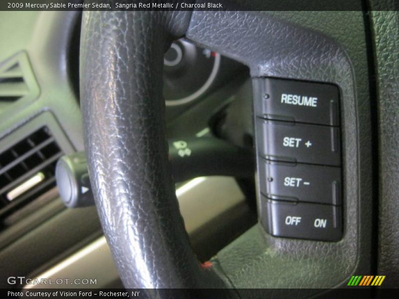 Sangria Red Metallic / Charcoal Black 2009 Mercury Sable Premier Sedan