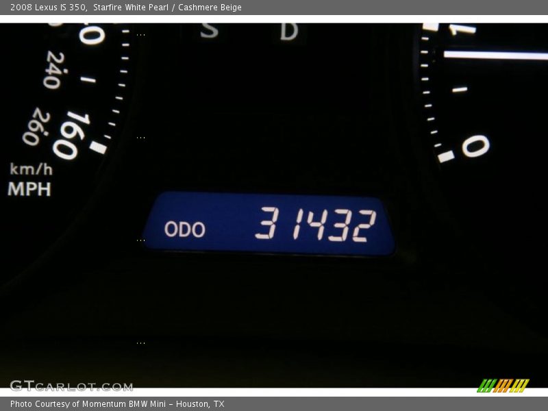 Starfire White Pearl / Cashmere Beige 2008 Lexus IS 350
