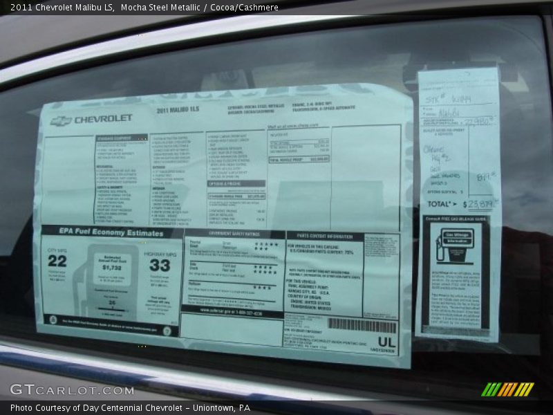 Mocha Steel Metallic / Cocoa/Cashmere 2011 Chevrolet Malibu LS
