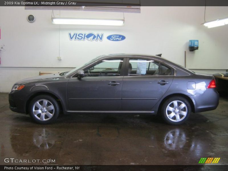 Midnight Gray / Gray 2009 Kia Optima LX