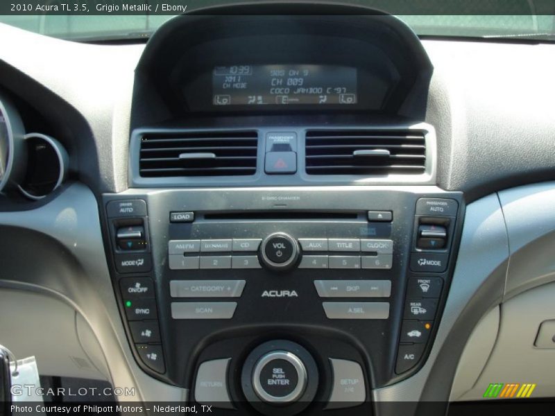 Grigio Metallic / Ebony 2010 Acura TL 3.5