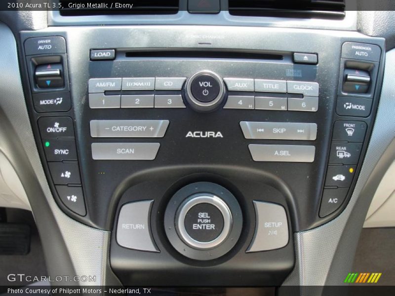 Grigio Metallic / Ebony 2010 Acura TL 3.5