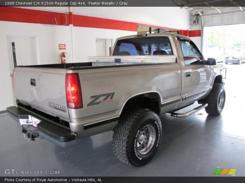 Pewter Metallic / Gray 1998 Chevrolet C/K K1500 Regular Cab 4x4