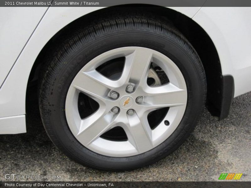Summit White / Titanium 2011 Chevrolet Malibu LS