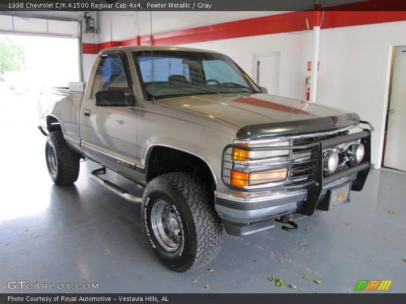 Pewter Metallic / Gray 1998 Chevrolet C/K K1500 Regular Cab 4x4