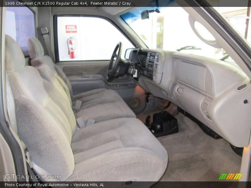Pewter Metallic / Gray 1998 Chevrolet C/K K1500 Regular Cab 4x4