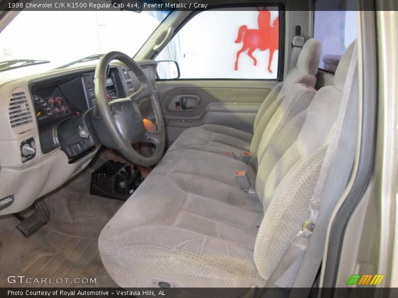 Pewter Metallic / Gray 1998 Chevrolet C/K K1500 Regular Cab 4x4
