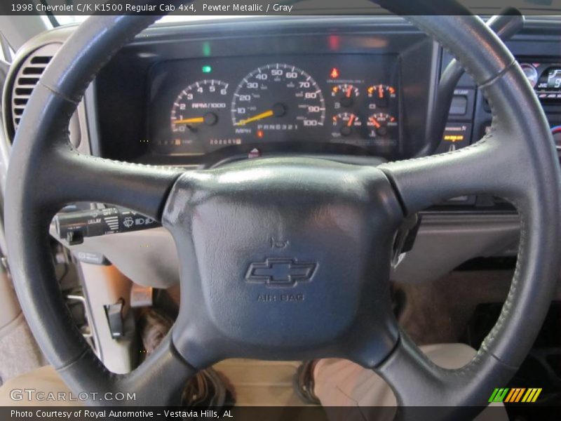 Pewter Metallic / Gray 1998 Chevrolet C/K K1500 Regular Cab 4x4