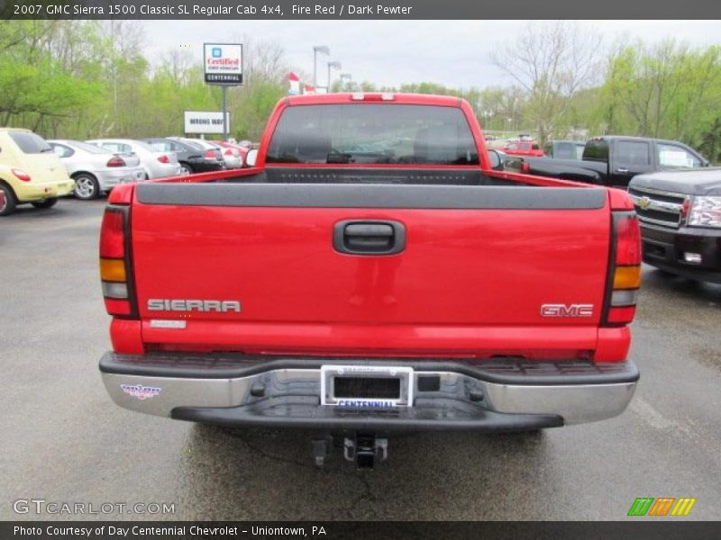 Fire Red / Dark Pewter 2007 GMC Sierra 1500 Classic SL Regular Cab 4x4