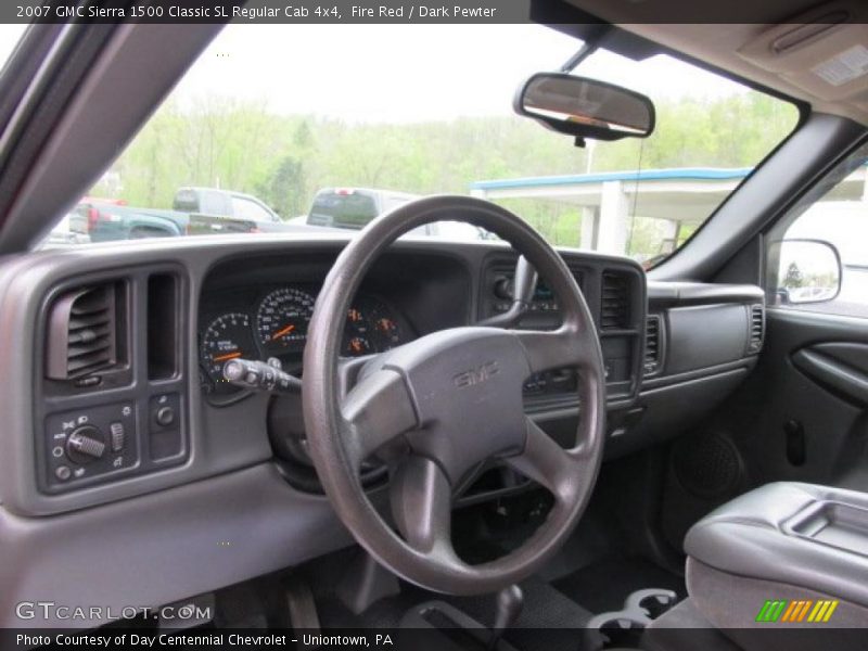Fire Red / Dark Pewter 2007 GMC Sierra 1500 Classic SL Regular Cab 4x4