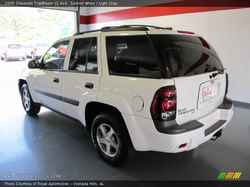 Summit White / Light Gray 2005 Chevrolet TrailBlazer LS 4x4