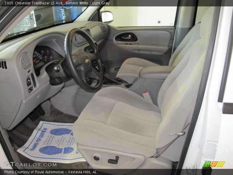 Summit White / Light Gray 2005 Chevrolet TrailBlazer LS 4x4
