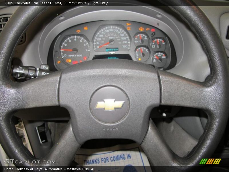 Summit White / Light Gray 2005 Chevrolet TrailBlazer LS 4x4