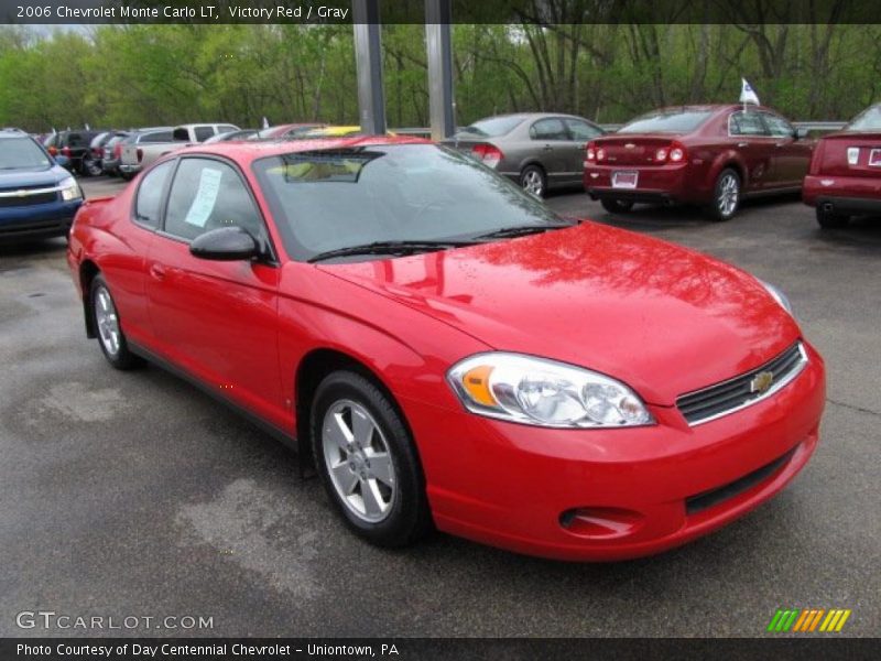 Victory Red / Gray 2006 Chevrolet Monte Carlo LT