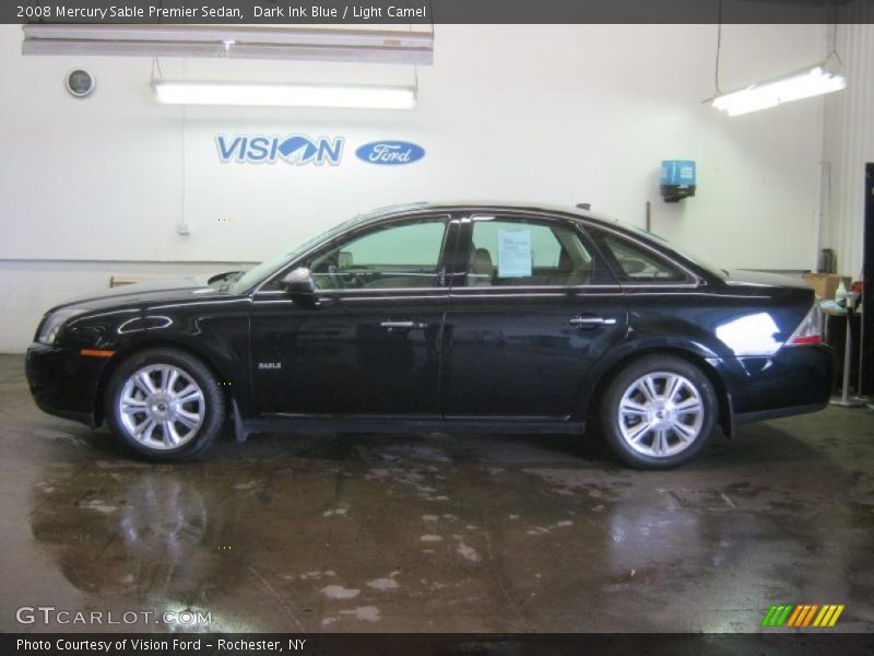 Dark Ink Blue / Light Camel 2008 Mercury Sable Premier Sedan