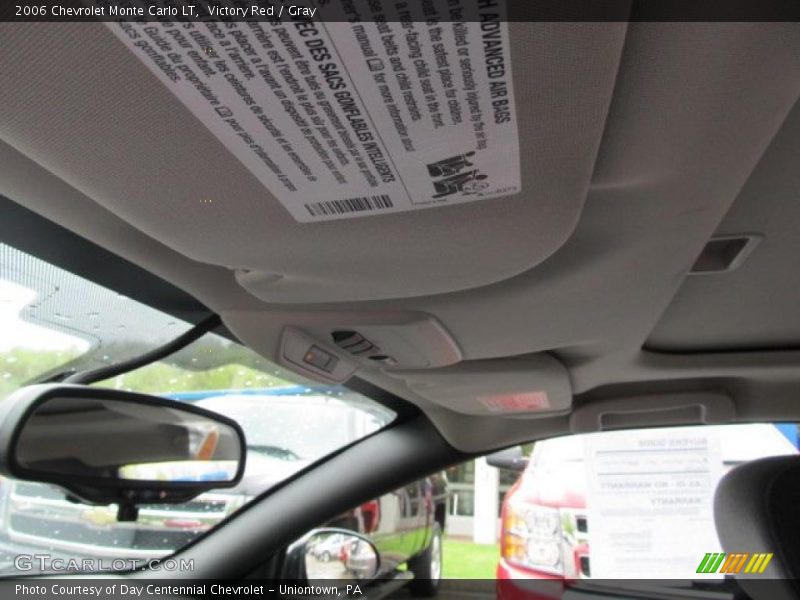 Victory Red / Gray 2006 Chevrolet Monte Carlo LT