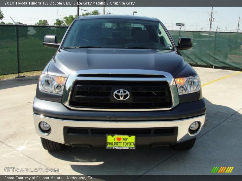 Slate Gray Metallic / Graphite Gray 2010 Toyota Tundra TSS Double Cab