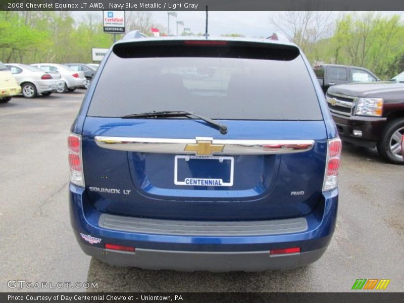 Navy Blue Metallic / Light Gray 2008 Chevrolet Equinox LT AWD