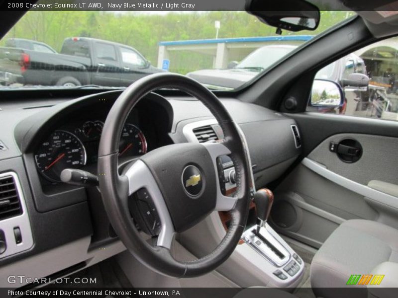 Navy Blue Metallic / Light Gray 2008 Chevrolet Equinox LT AWD