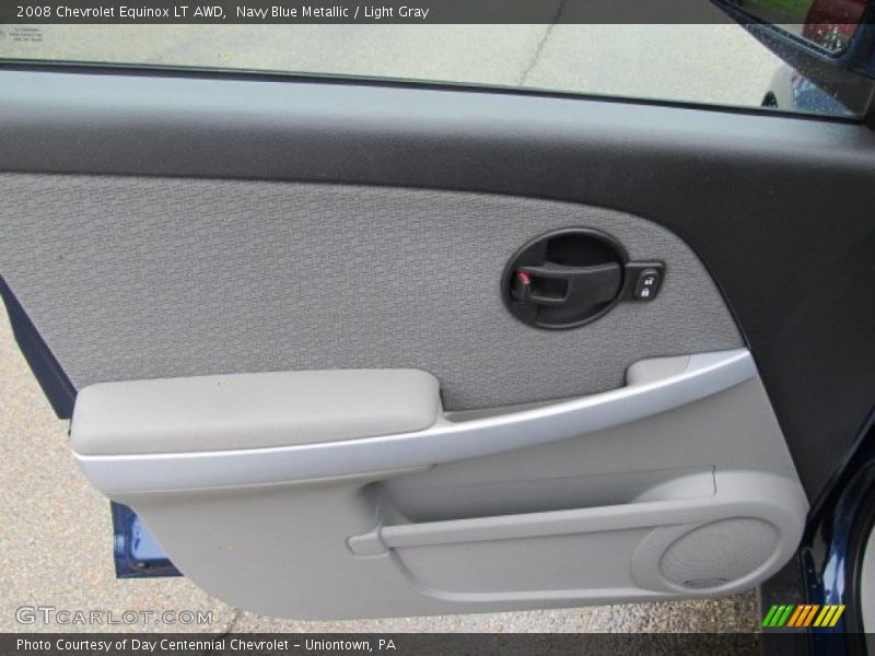 Navy Blue Metallic / Light Gray 2008 Chevrolet Equinox LT AWD